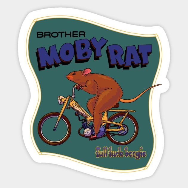 Brother Moby Rat Sticker by FullTuckBoogie